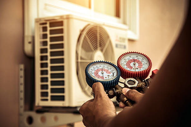 Professional Hvac technician working in Candler, FL